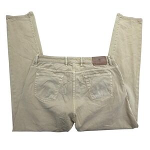 PT Torino Jazz Jeans Mens 38x33 Beige Slim Tapered Stretch Denim Casual Pants